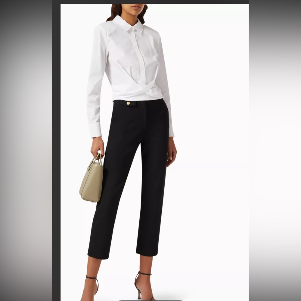 Veronica Beard White Button Down Top - image 3